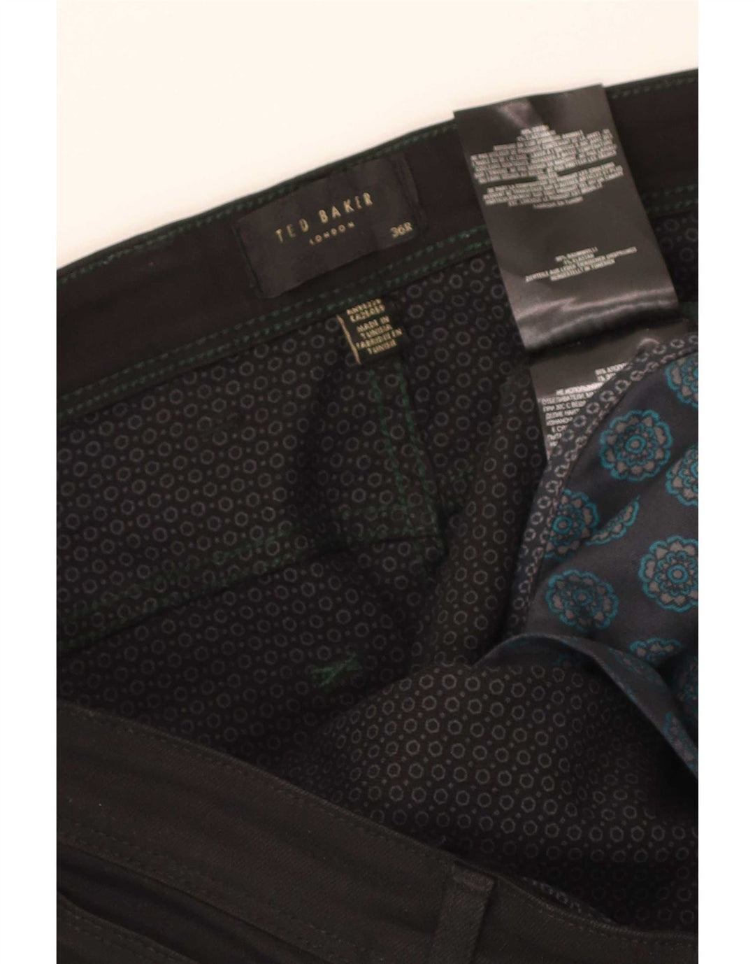 Ted Baker Mens Straight Jeans W36 L26 Black Cotton