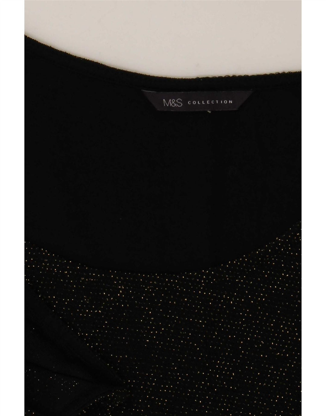 Marks & Spencer Womens Tunic Top UK 14 Medium Black Flecked