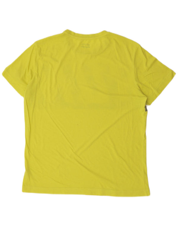 LOTTO Mens Life's Graphic T-Shirt Top XL Yellow Cotton