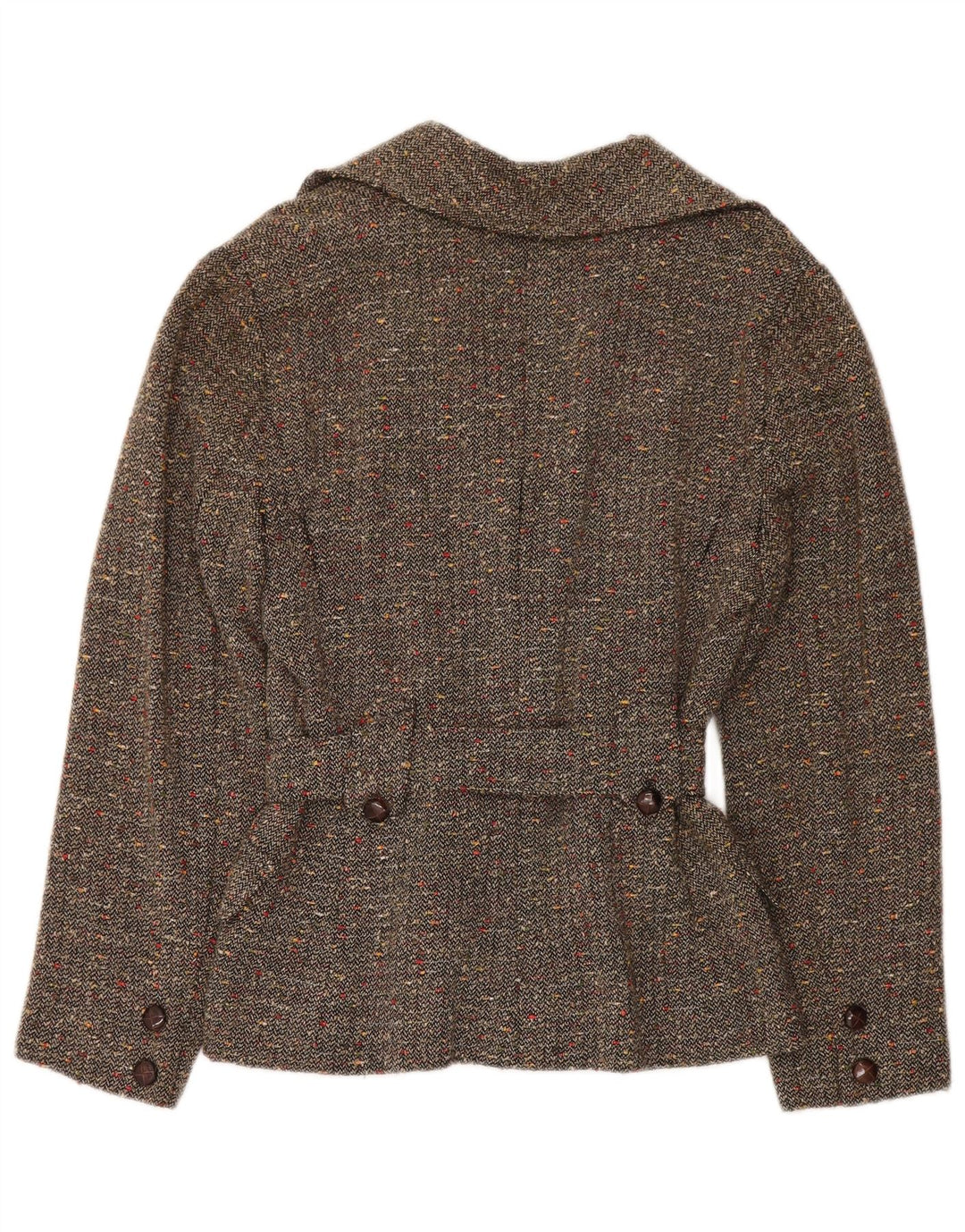 Vintage Womens Utility Jacket UK 12 Medium Grey Flecked