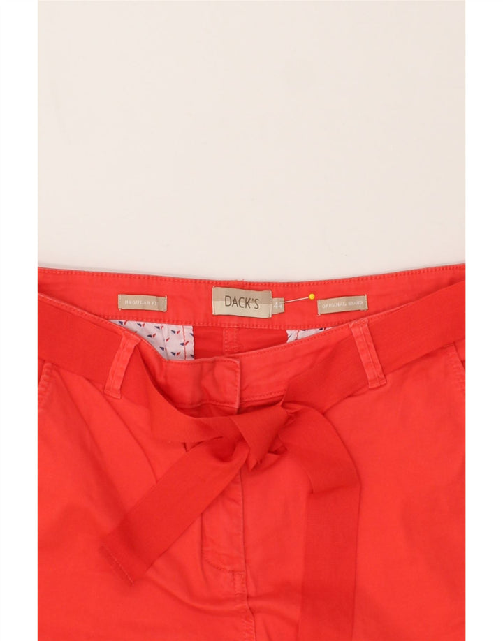 DACK'S Womens Regular Fit Chino Shorts IT 44 Medium W30  Red Cotton Vintage Dack's and Second-Hand Dack's from Messina Hembry 