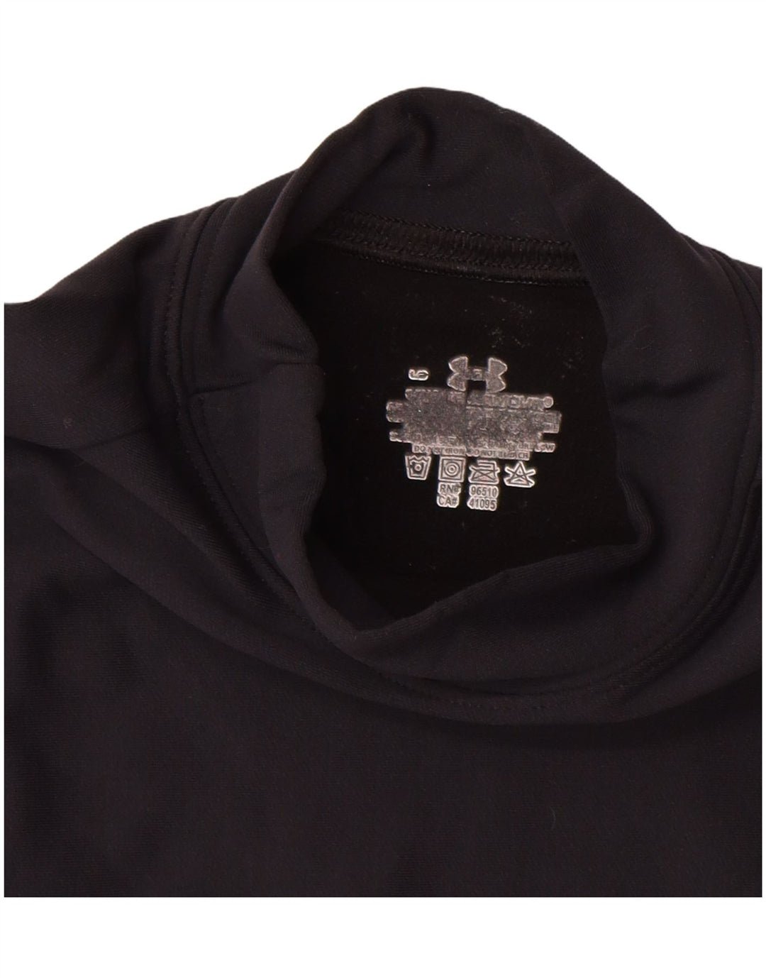 UNDER ARMOUR Girls Top Long Sleeve 13-14 Years Black