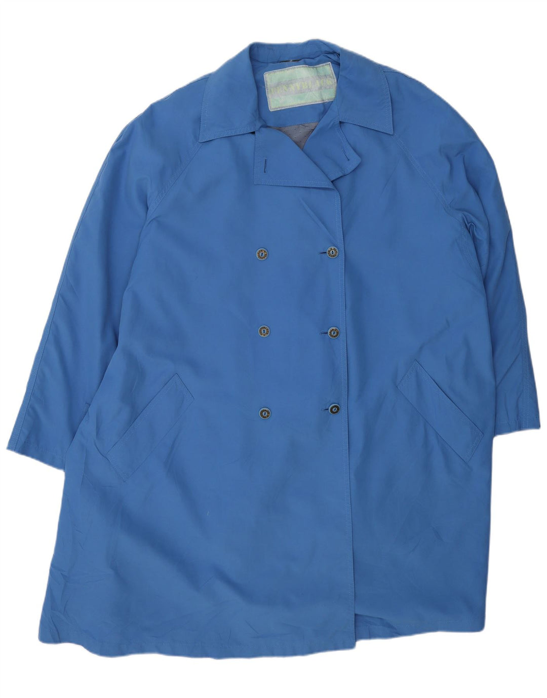 PENNY BLACK Womens Oversized Trench Coat UK 14 Medium  Blue Acetate