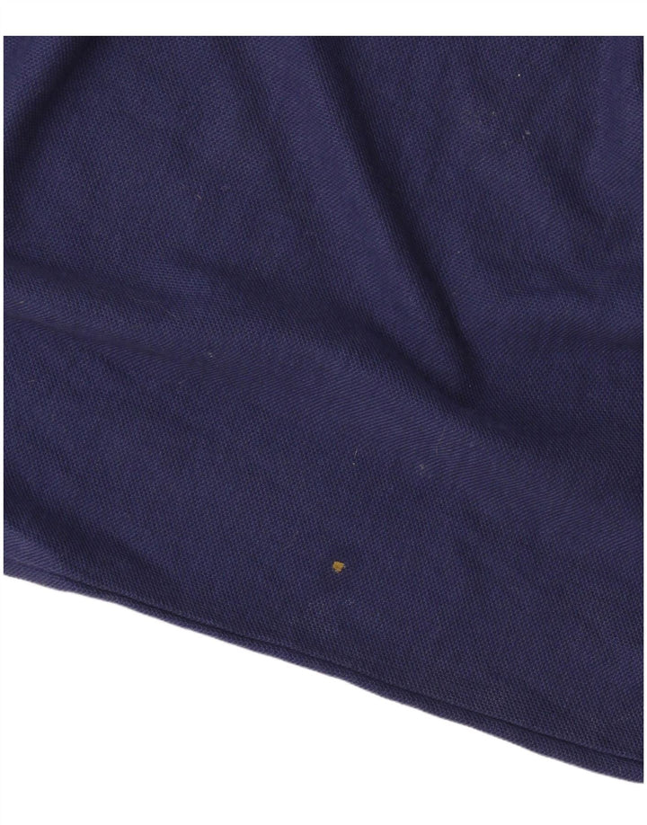 Fila Mens Polo Shirt Large Navy Blue Cotton