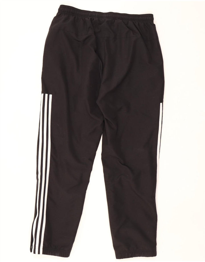 ADIDAS Mens Tracksuit Trousers Large  Black Polyester