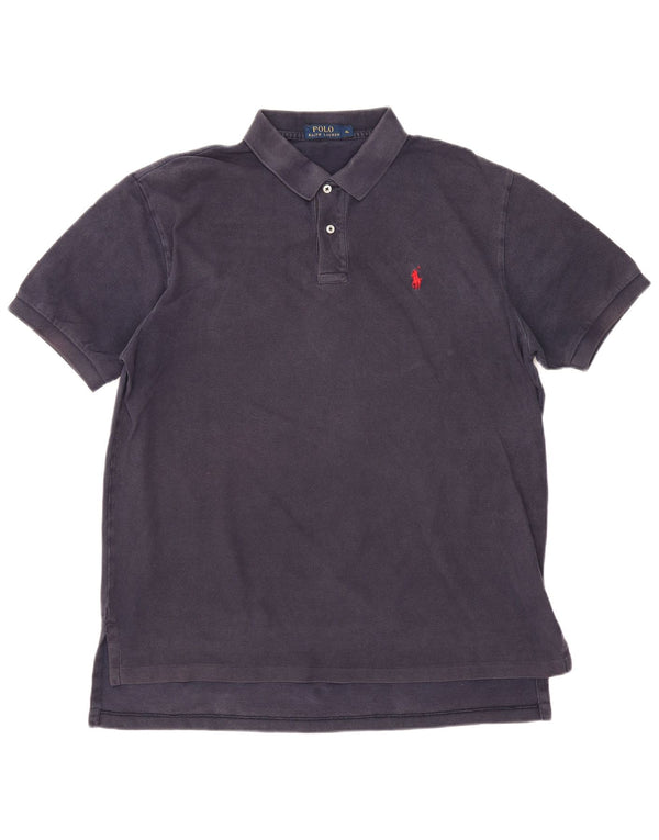 POLO RALPH LAUREN Mens Polo Shirt XL Navy Blue Cotton