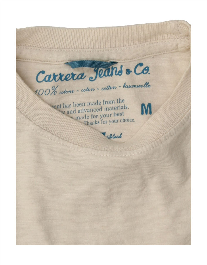 CARRERA Mens Vest Top Medium Beige Cotton Vintage Carrera and Second-Hand Carrera from Messina Hembry 