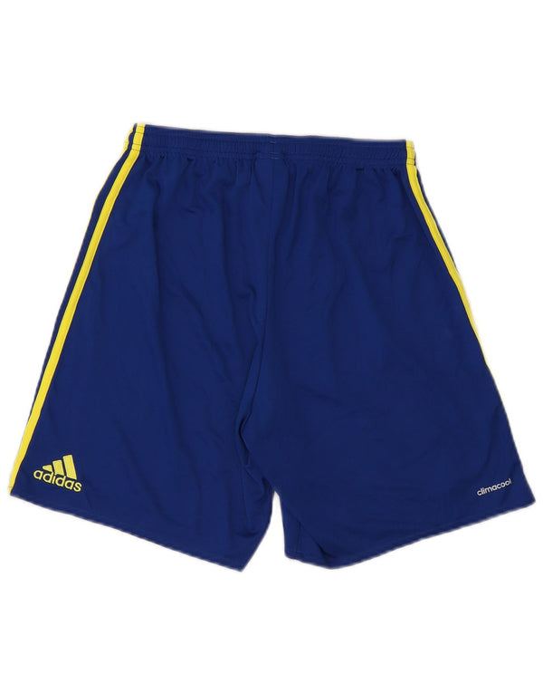 Adidas Mens Climacool Sport Shorts Small Blue Polyester