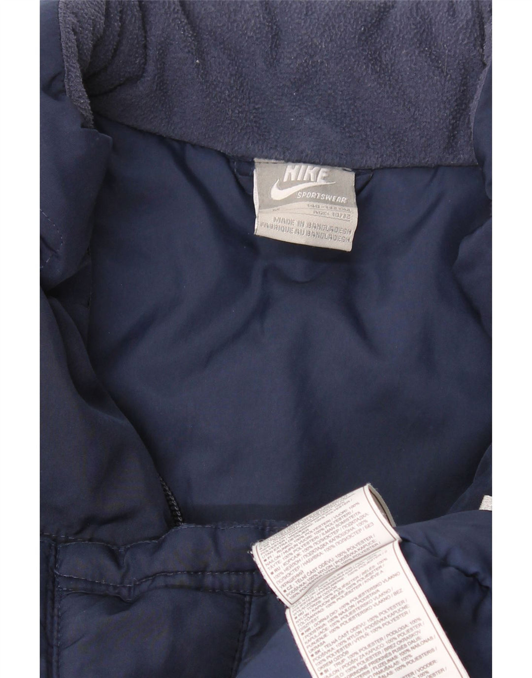 NIKE Boys Graphic Windbreaker Jacket 10-11 Years Medium Navy Blue