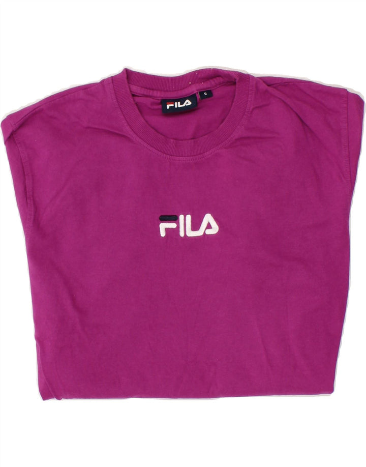 FILA Mens T-Shirt Top Small Purple Cotton Vintage Fila and Second-Hand Fila from Messina Hembry 