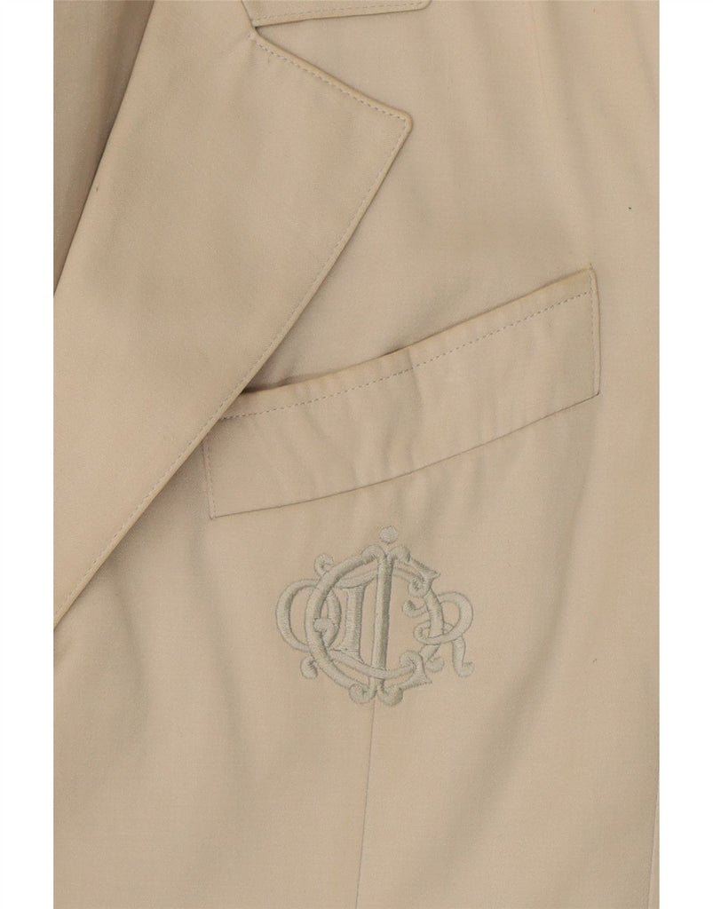 CHRISTIAN DIOR Womens Blazer Jacket IT 40 Small Off White Designer Vintage Christian Dior and Second-Hand Christian Dior from Messina Hembry 