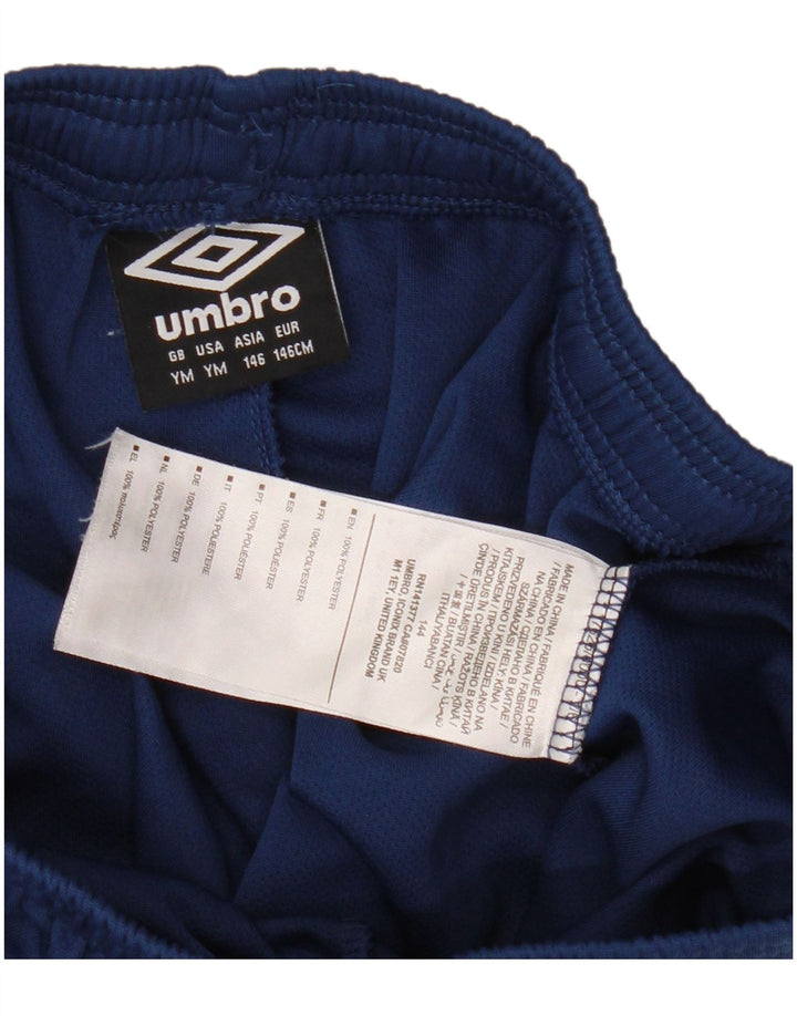 Umbro Boys Sport Shorts 9-10 Years Medium Navy Blue Polyester