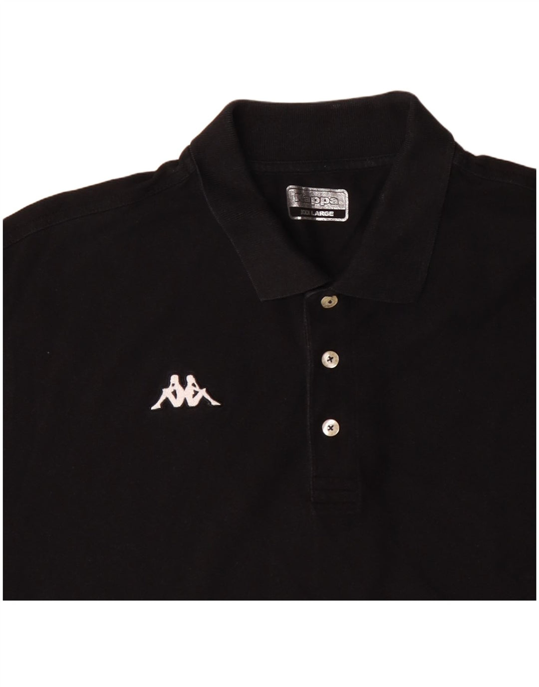 KAPPA Mens Polo Shirt 3XL Black Cotton