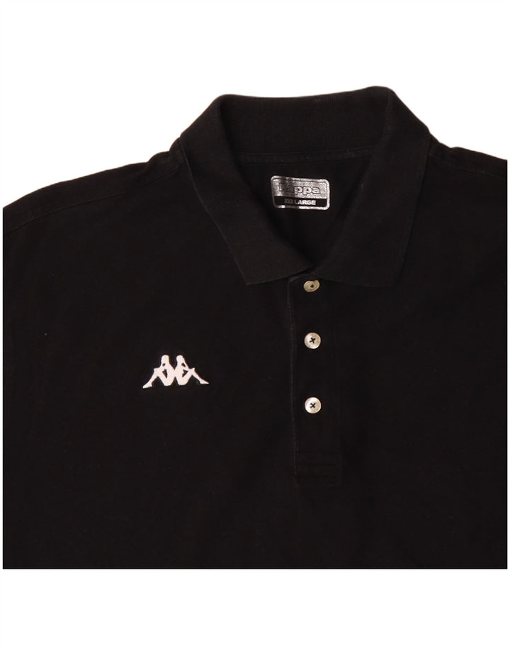 KAPPA Mens Polo Shirt 3XL Black Cotton