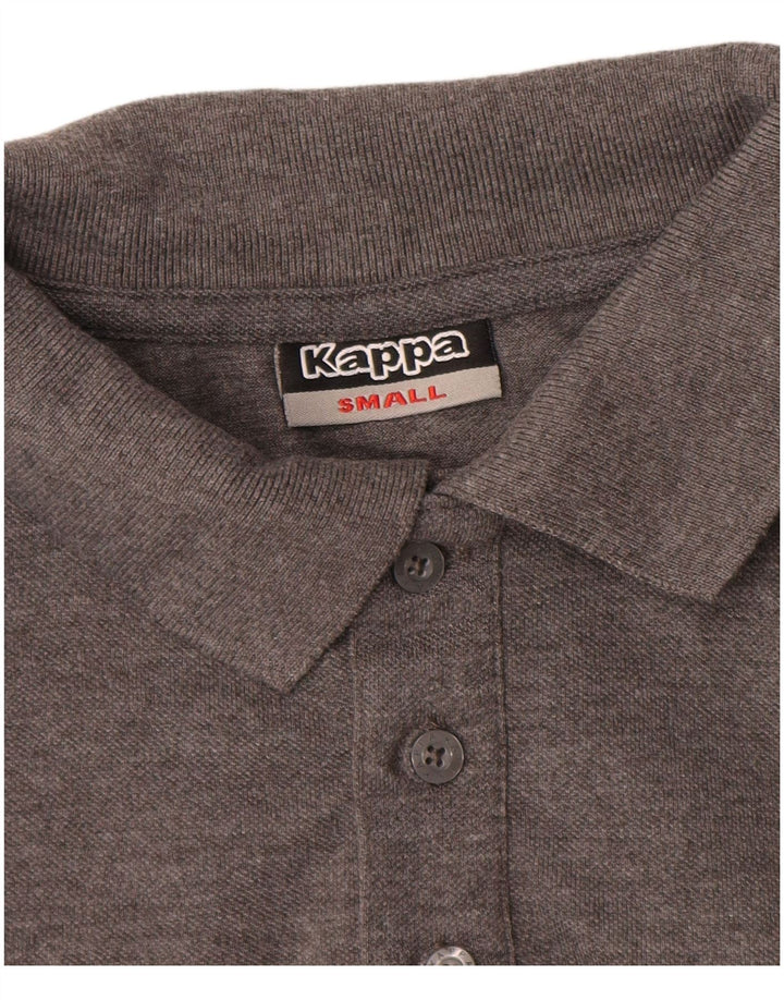 Kappa Mens Polo Shirt Small Grey Polyester