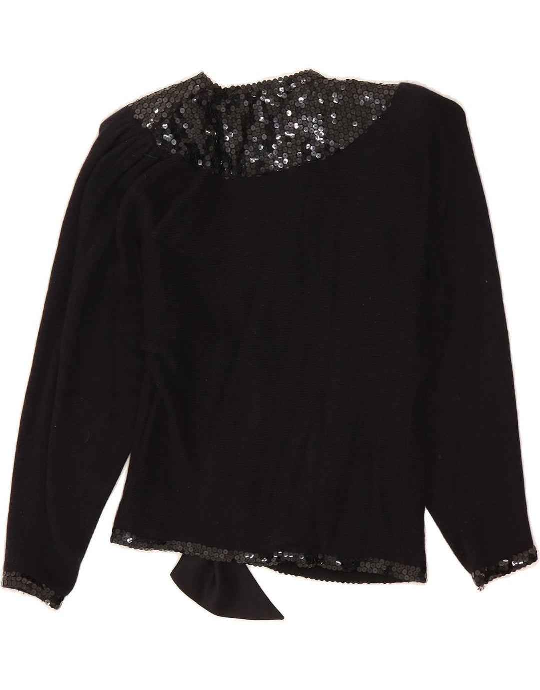 GIORGIO GRATI Womens Batwing Cardigan Sweater IT 42 Medium Black Angora Vintage Giorgio Grati and Second-Hand Giorgio Grati from Messina Hembry 