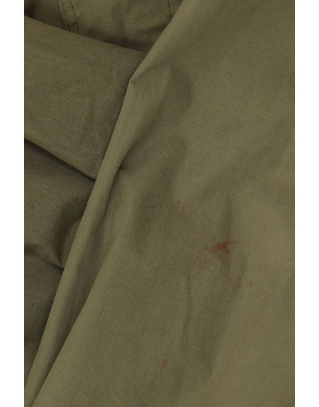 VINTAGE Mens Hooded Utility Jacket UK 38 Medium Khaki Polyester