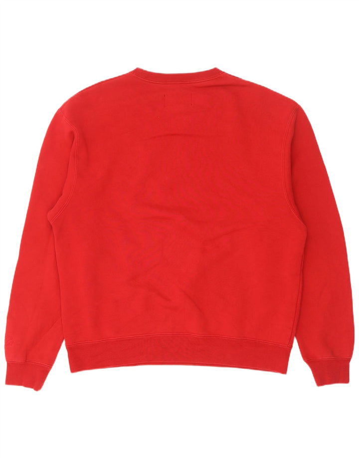 Jordan Mens Sweatshirt Jumper Medium Red Cotton
