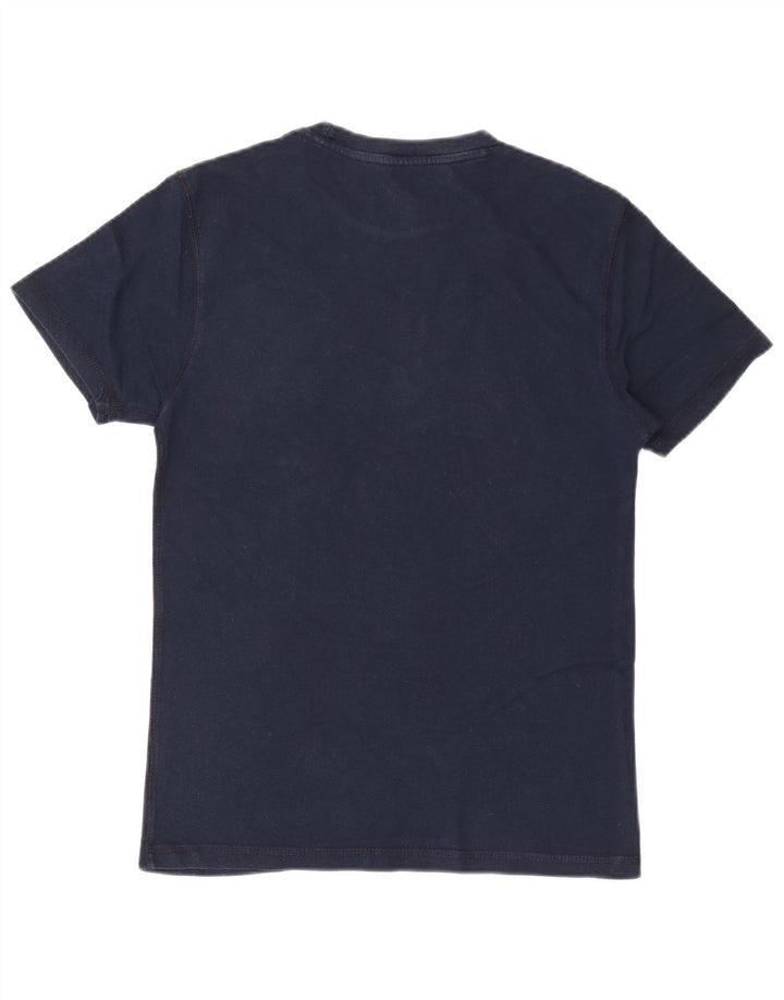 HARD ROCK CAFE Mens Florence Graphic T-Shirt Top Small Navy Blue Cotton