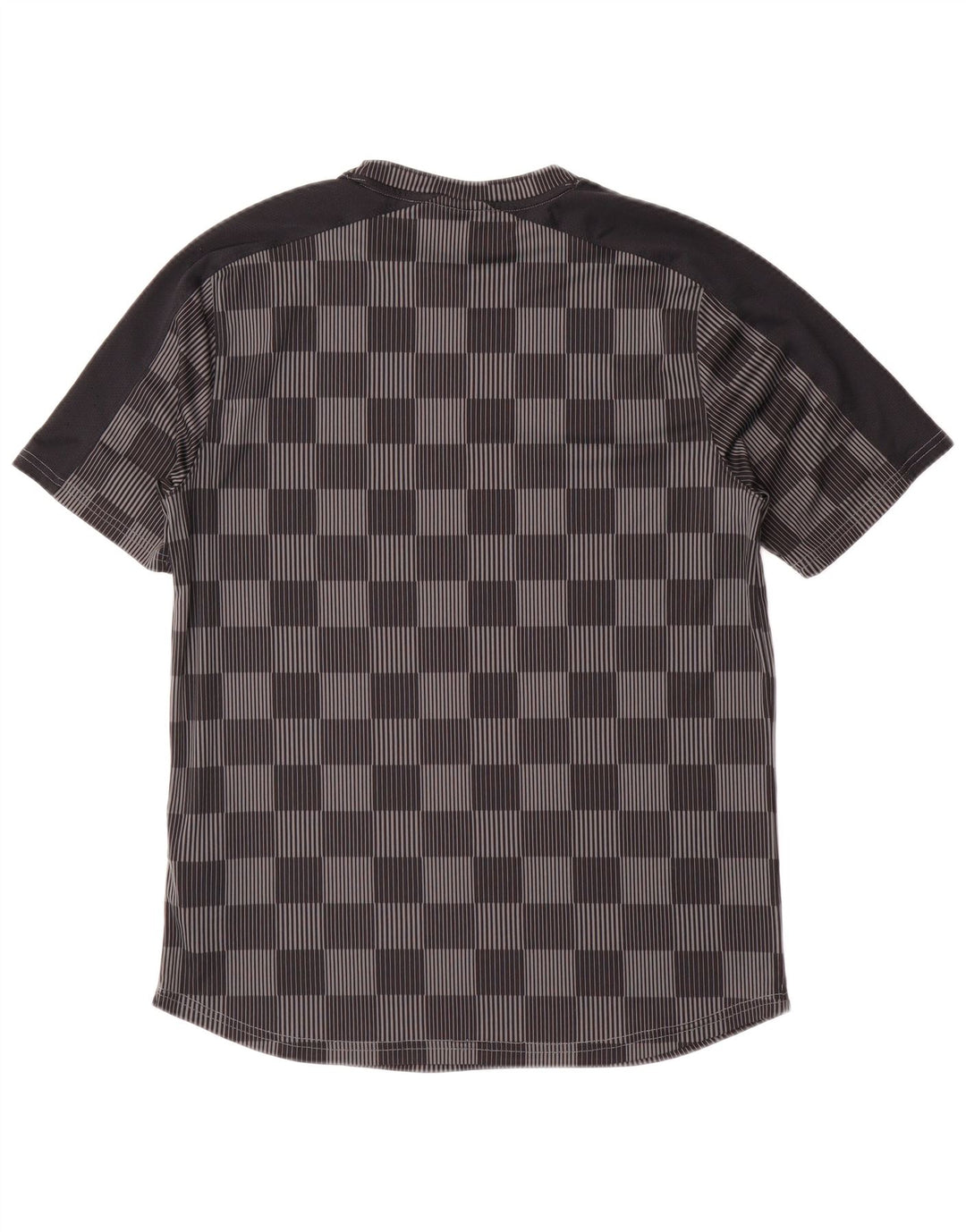 Under Armour Mens T-Shirt Top Large Grey Gingham Polyester