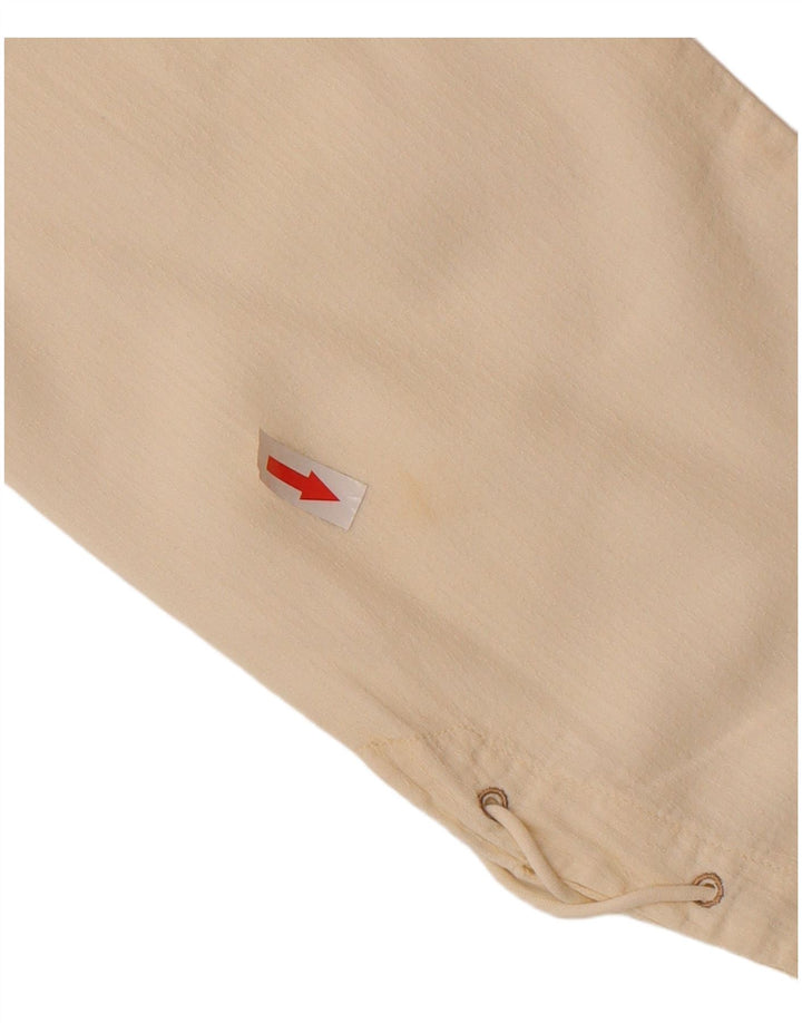 Murphy & Nye Womens 3/4 Sleeve Shirt Medium Off White Cotton