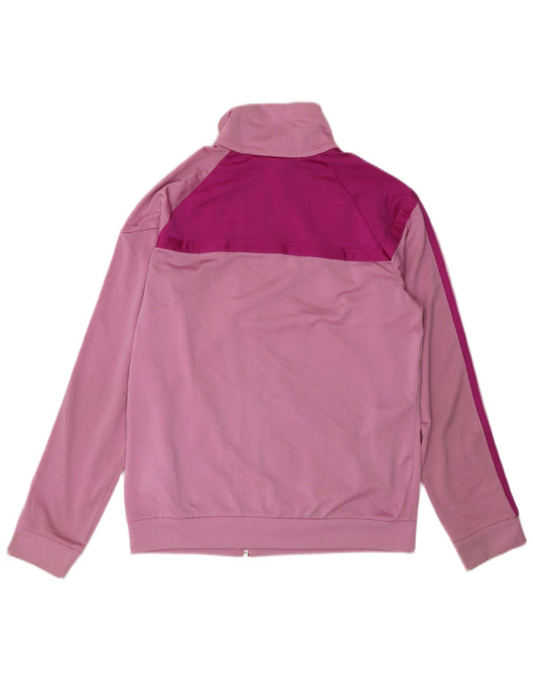Adidas Womens Tracksuit Top Jacket UK 12/14 Medium Pink Colourblock