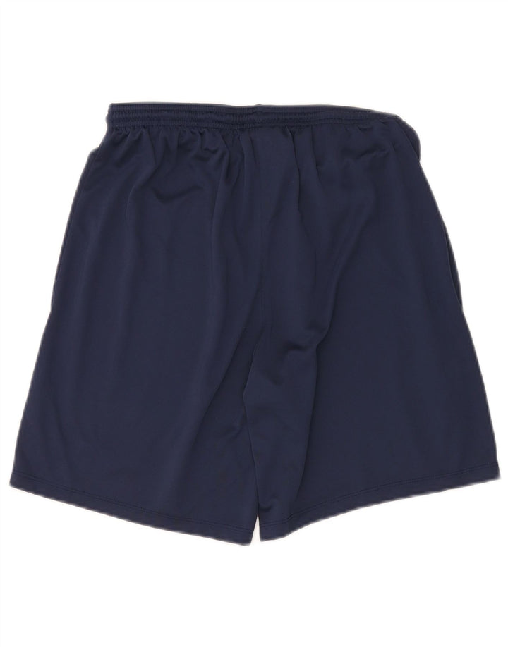 NIKE Mens Dri Fit Slim Fit Sport Shorts Large Navy Blue Polyester