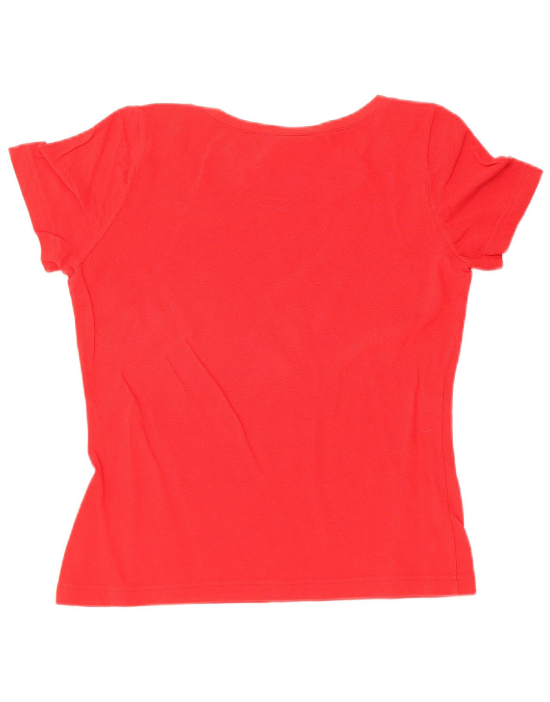 LACOSTE Womens T-Shirt Top Size 36 Small Red Cotton