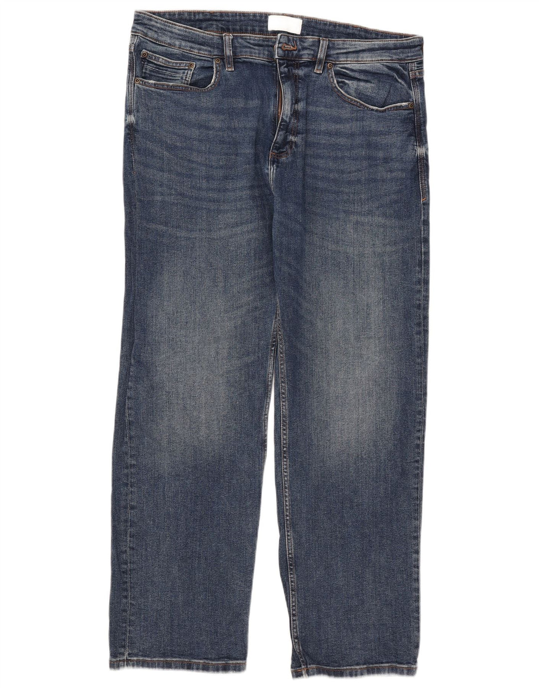 Marks & Spencer Mens Straight Jeans W38 L31 Blue Cotton
