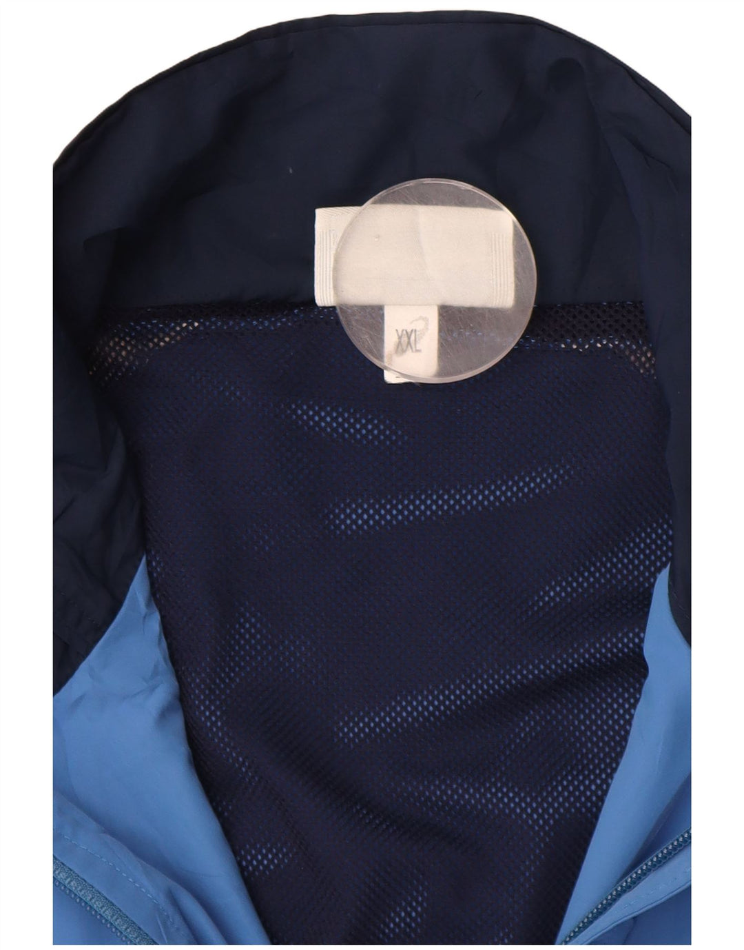 Asics Mens Tracksuit Top Jacket 2XL Blue Colourblock Polyester