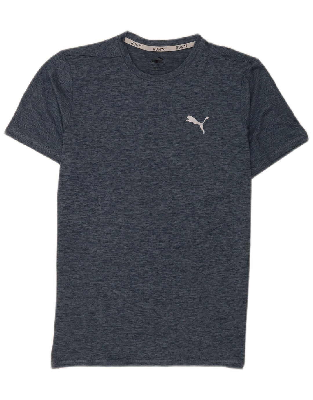 Puma Mens T-Shirt Top Small Navy Blue Flecked