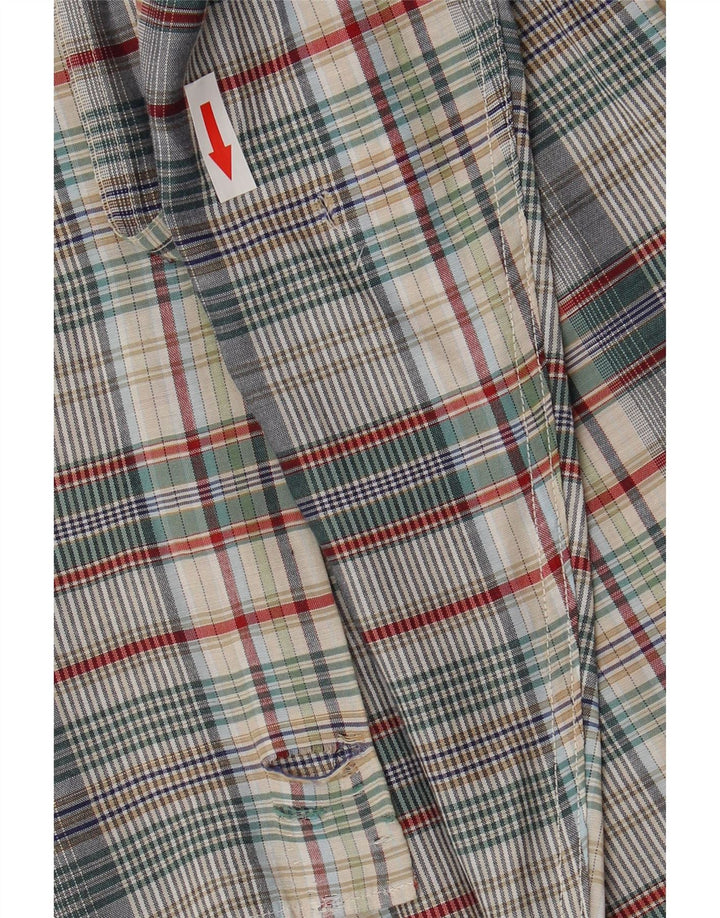 Henry Cottons Mens Flannel Shirt Size 41 16 Large Multicoloured Check