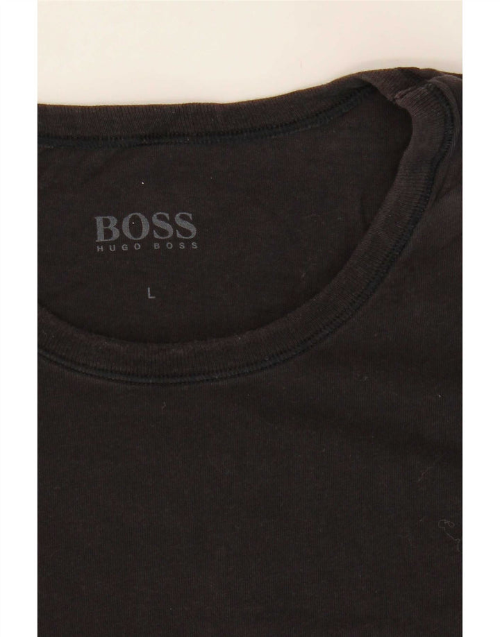 Hugo Boss Mens T-Shirt Top Large Black