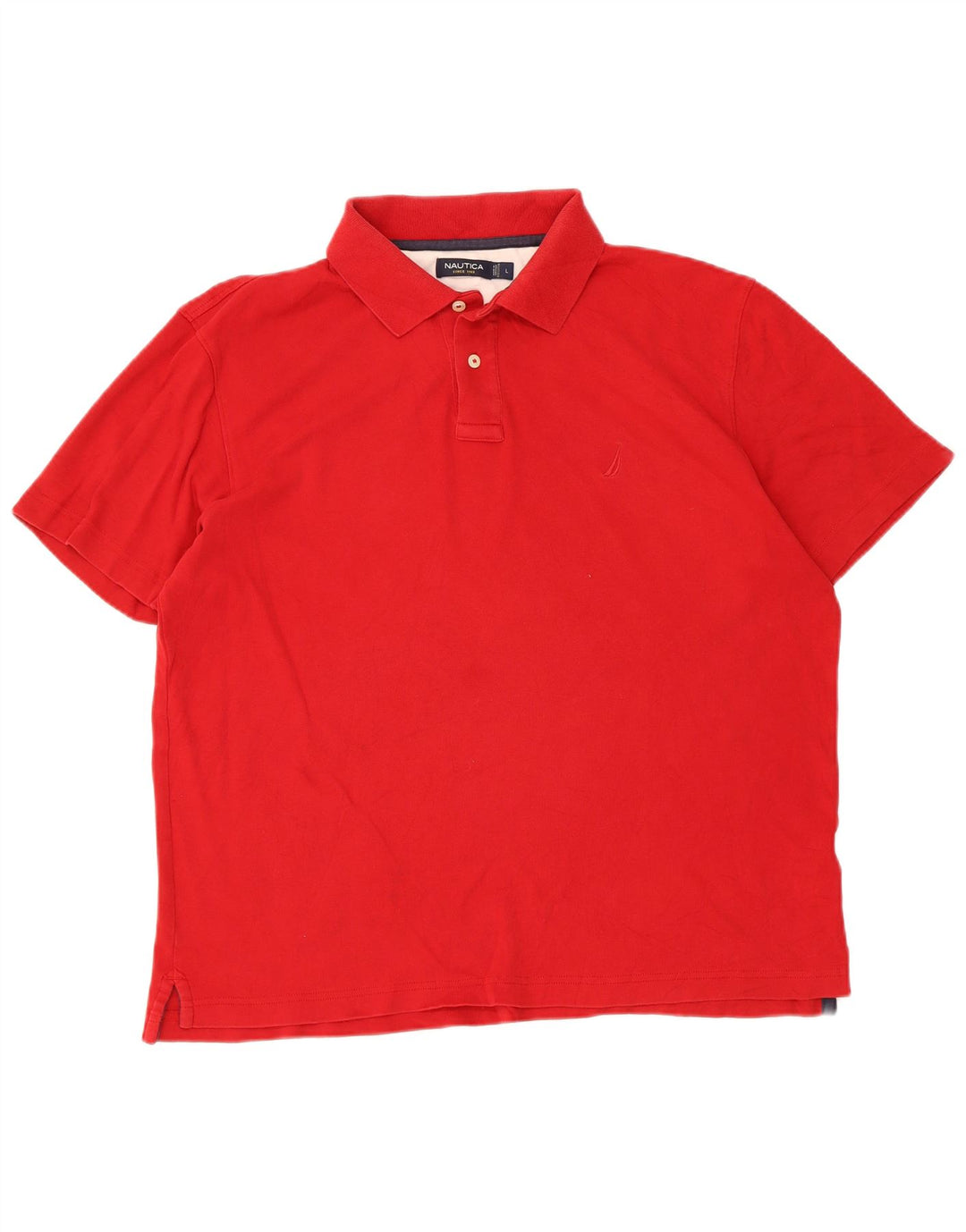 Nautica Mens Polo Shirt Large Red