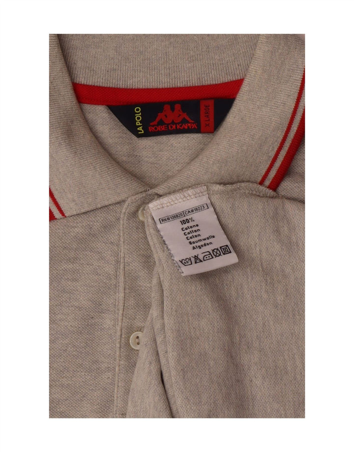 Kappa Mens Polo Shirt XL Grey Cotton
