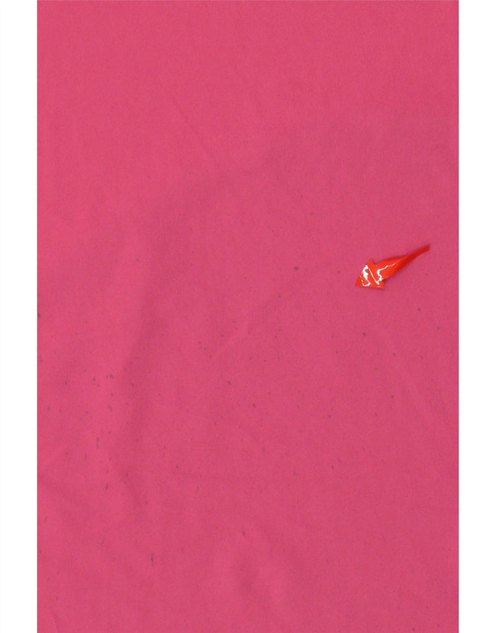 NIKE Womens Dri Fit T-Shirt Top UK 6 XS Pink Polyester