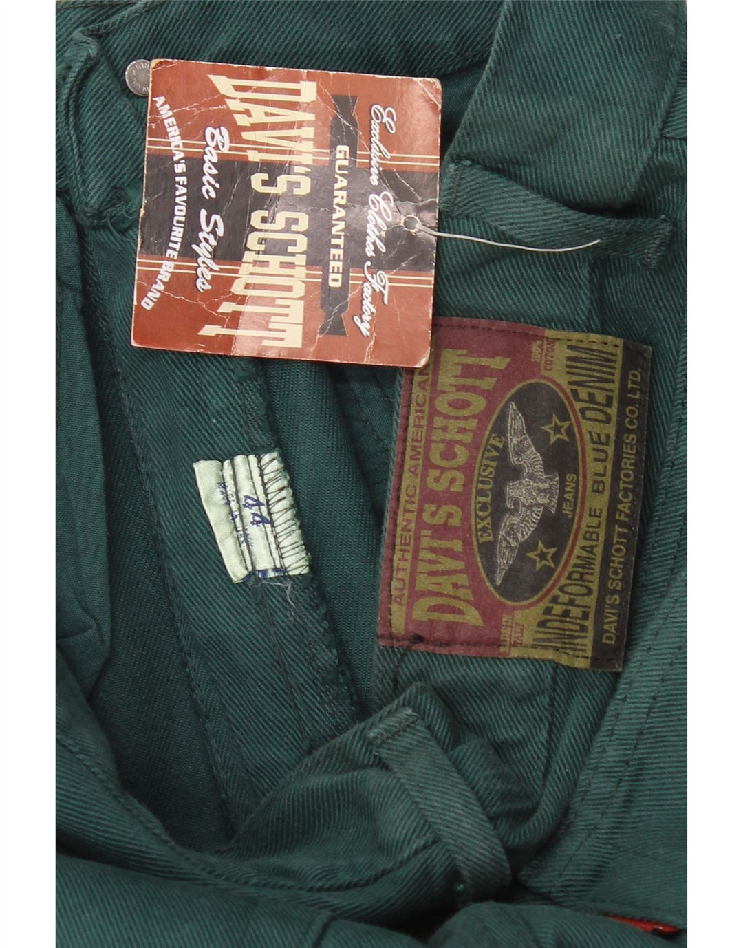 Vintage Womens High Waist Jeans IT 44 Medium W28 L31 Green