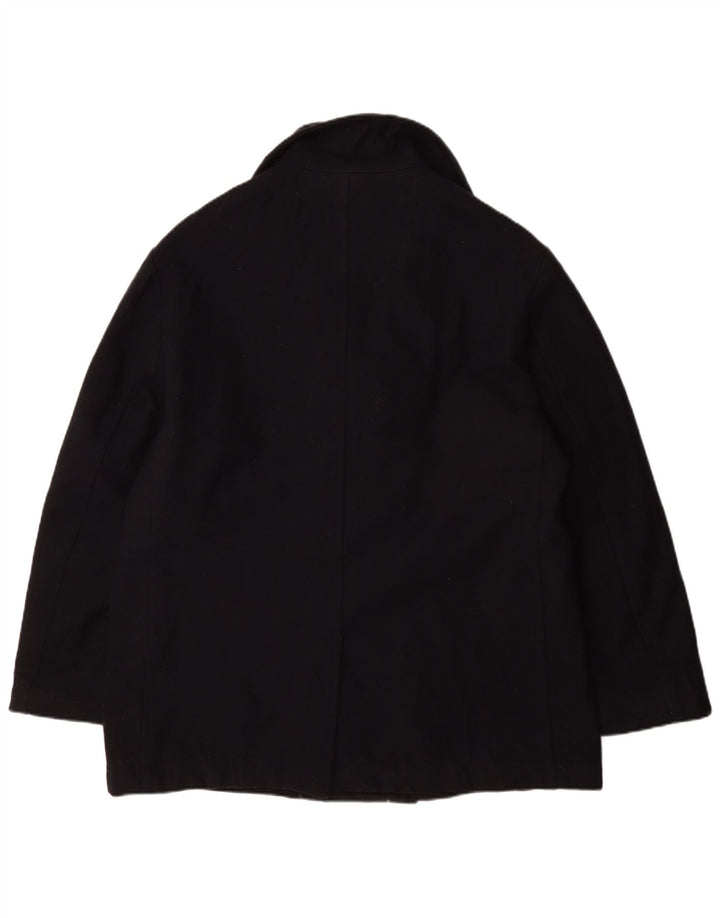 Marina Yachting Mens Pea Coat IT 54 2XL Navy Blue Wool