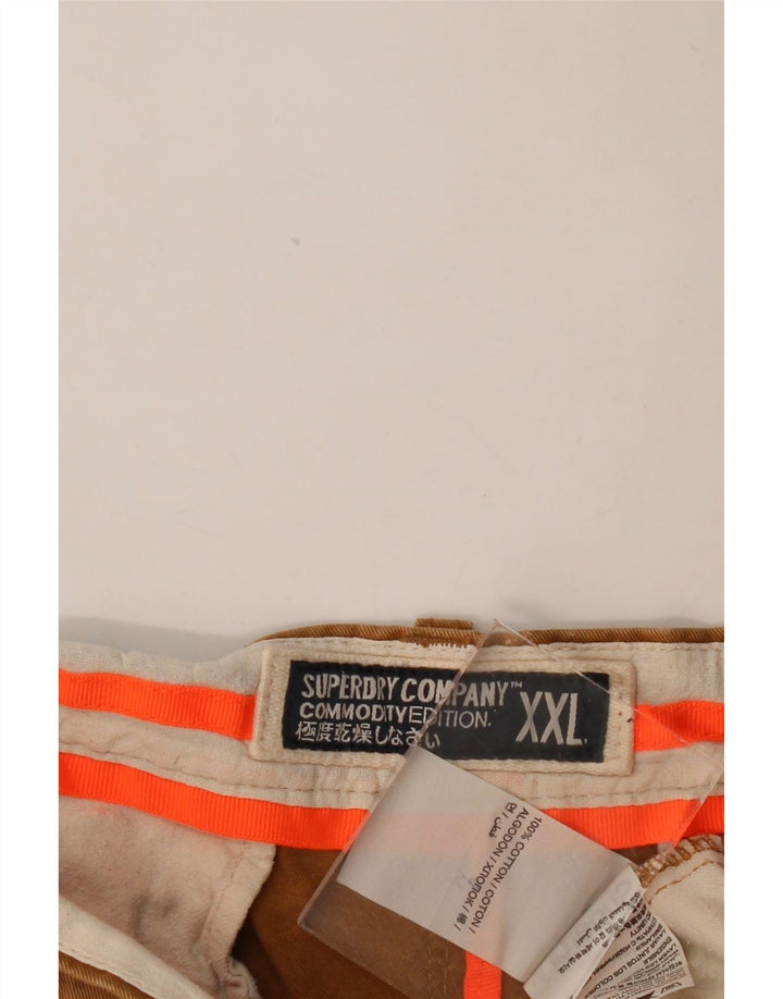 SUPERDRY Mens Chino Shorts 2XL W42  Beige Cotton
