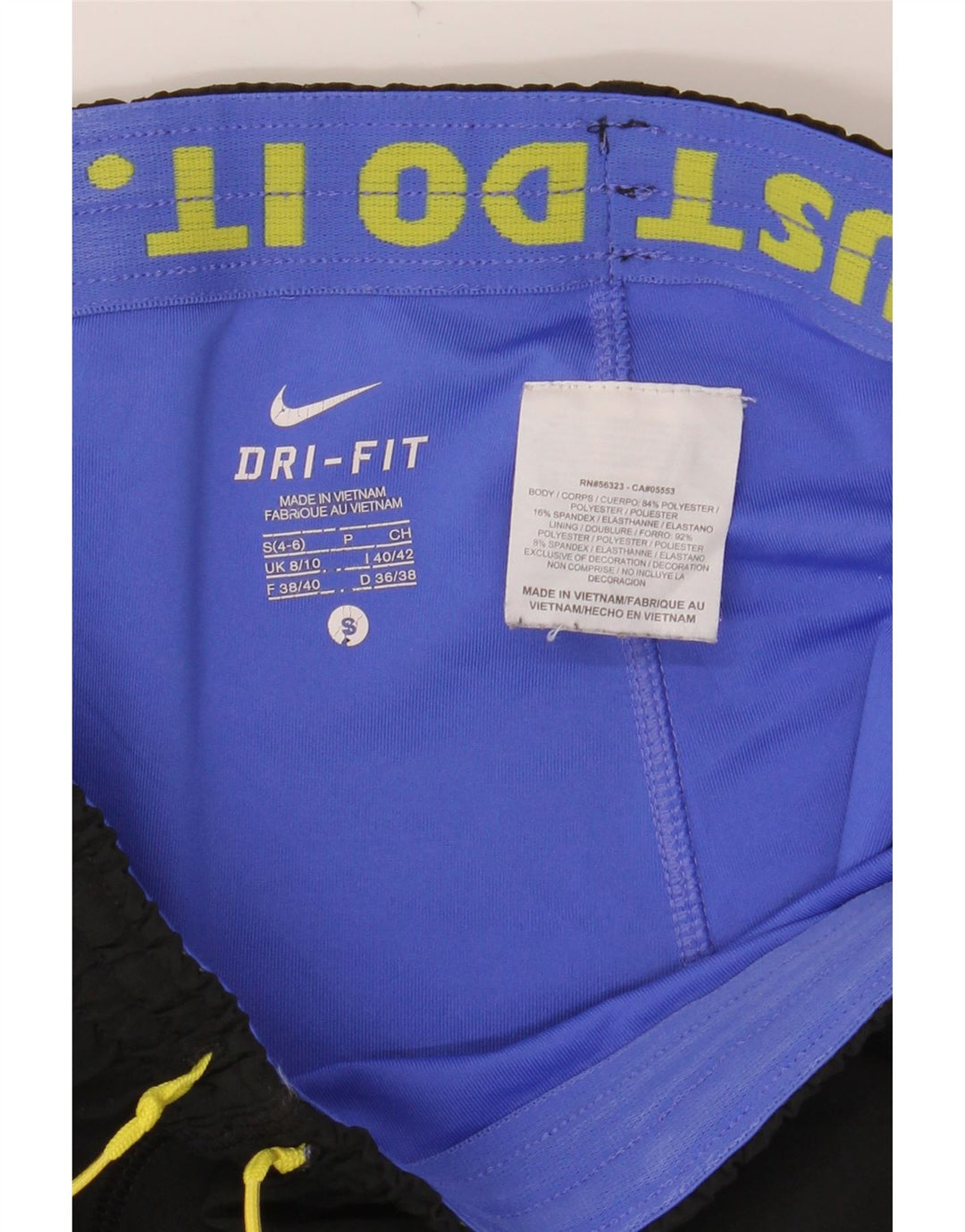 NIKE Womens Sport Shorts UK 8/10 Small  Black Polyester