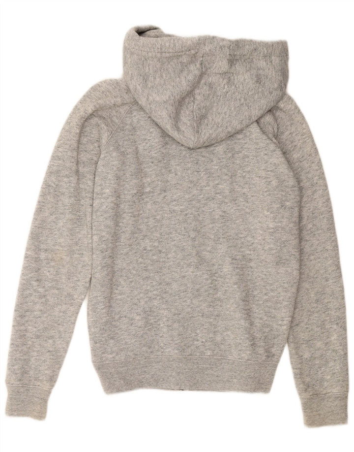 JACK WILLS Womens Oversized Zip Hoodie Sweater UK 10 Small Grey Polyester