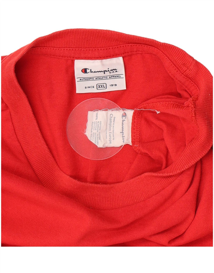 Champion Mens Vest Top 2XL Red Cotton