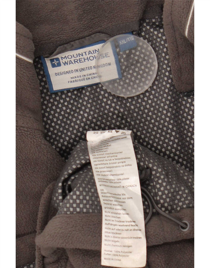 Mountain Warehouse Mens Fleece Jacket UK 44 2XL Grey Polyester