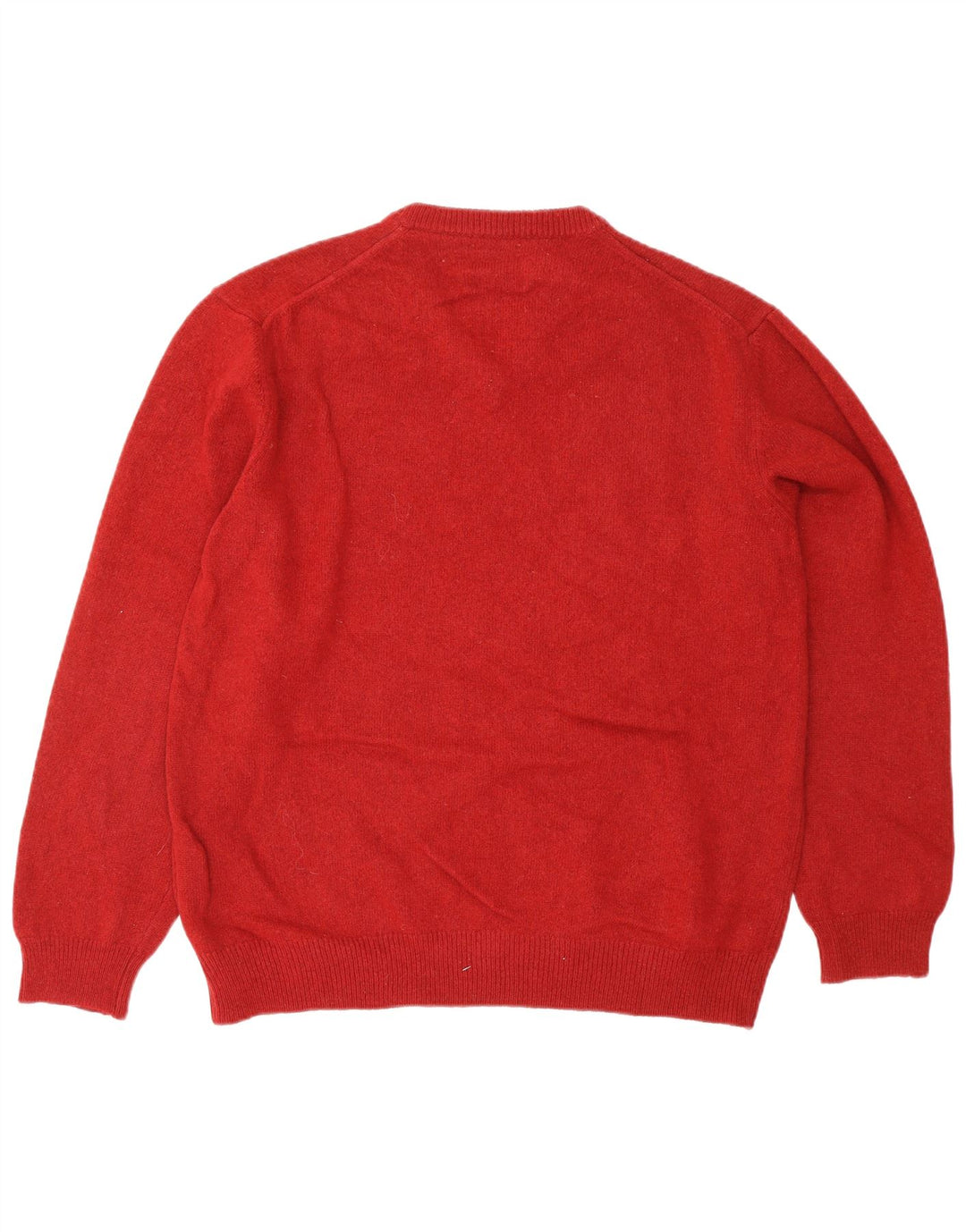 MARLBORO CLASSICS Womens V-Neck Jumper Sweater 3XL Red Wool