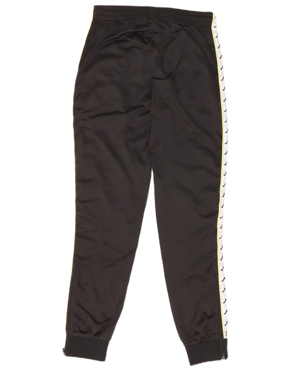Kappa Mens Graphic Tracksuit Trousers Joggers Small Black Colourblock