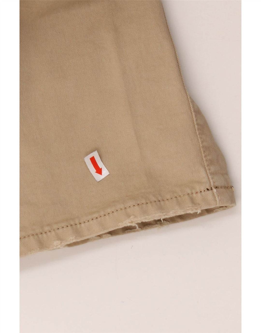 VINTAGE Mens Slim Chino Trousers W32 L33 Beige Cotton