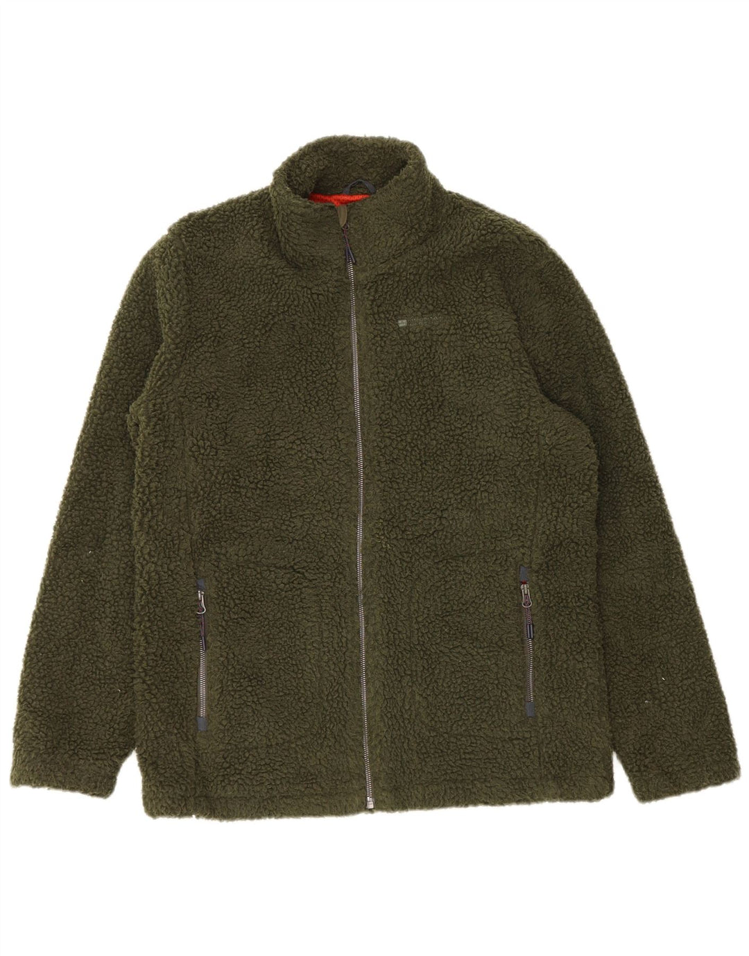 Mountain Warehouse Mens Fleece Jacket UK 38 Medium Khaki Polyester