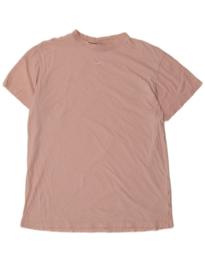 Nike Mens T-Shirt Top Large Pink Cotton