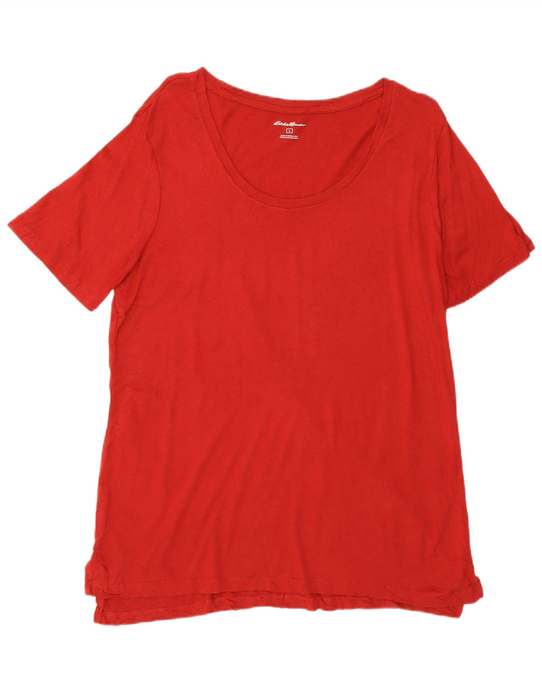 EDDIE BAUER Womens T-Shirt Top UK 16 Large Red