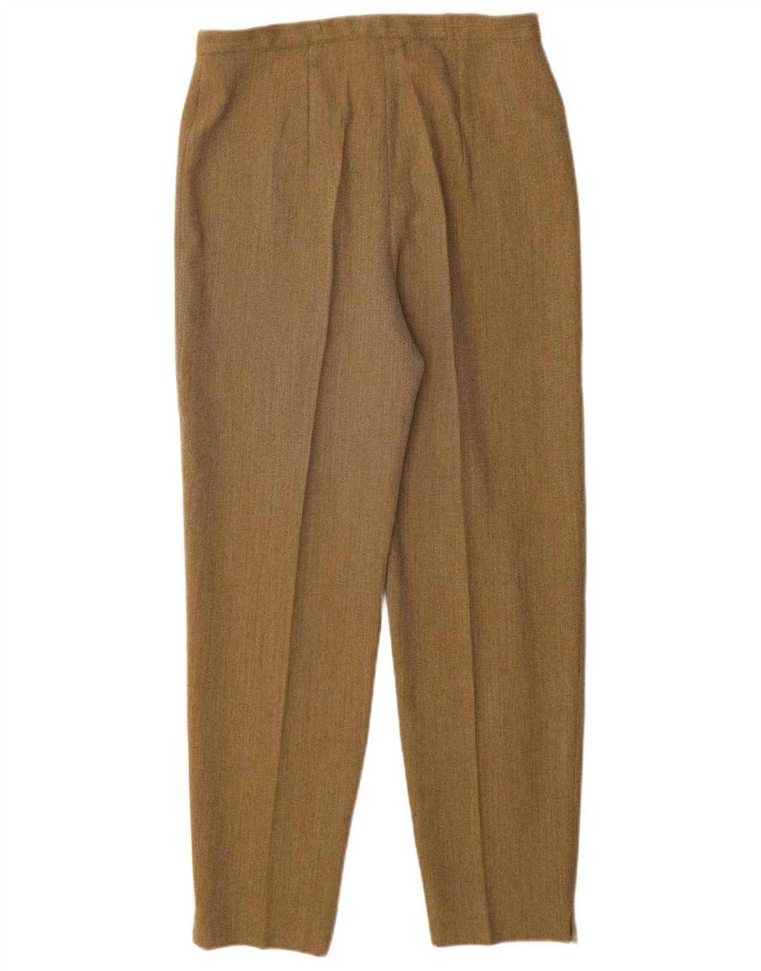 VINTAGE Womens High Waist Tapered Casual Trousers W28 L29  Beige Pinstripe